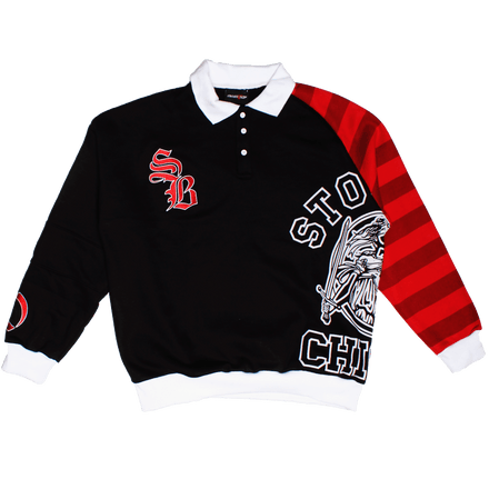 StockBoy Striped Polo (Black) Available September 27th