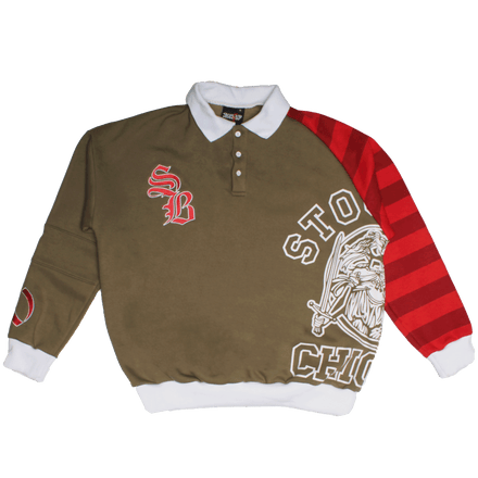 StockBoy Striped Polo (Olive) Available September 27th