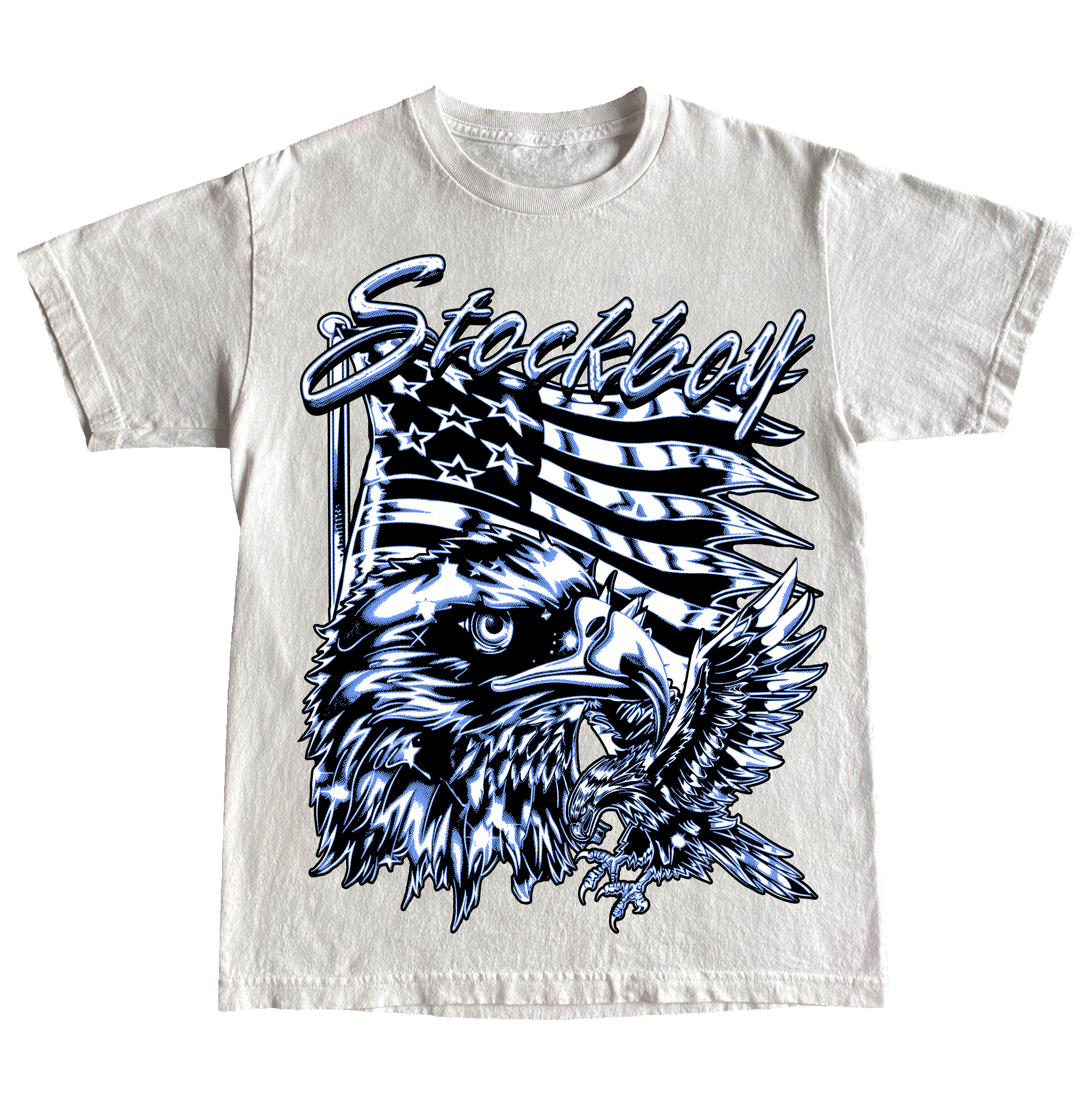 StockBoy 4th of July Blue Eagle *July Special $15 Tee*