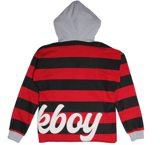 StockBoy Red Striped Hoodie