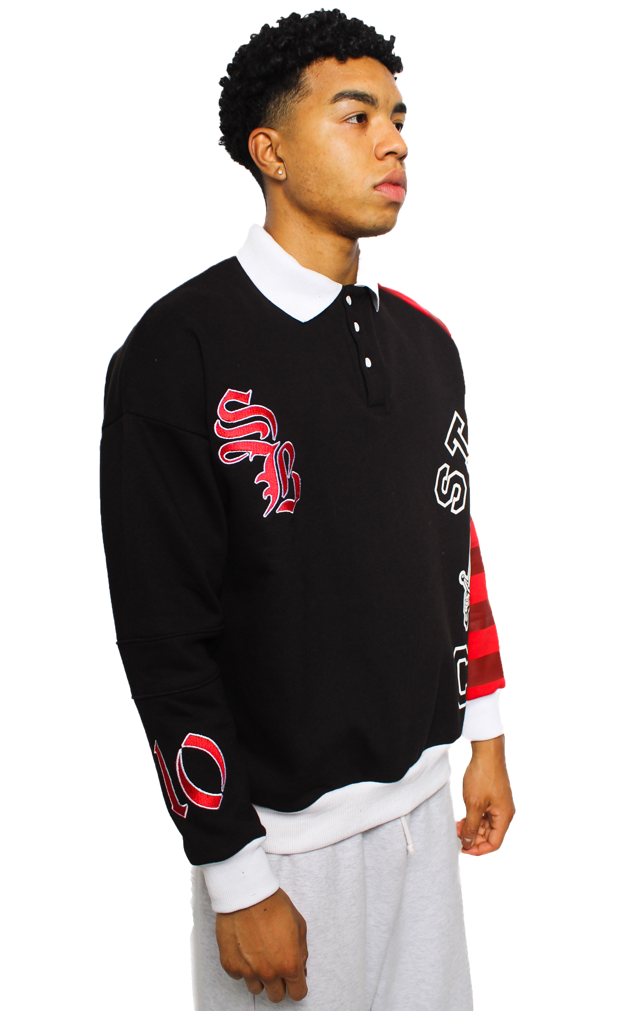 StockBoy Striped Polo (Black) Available September 27th