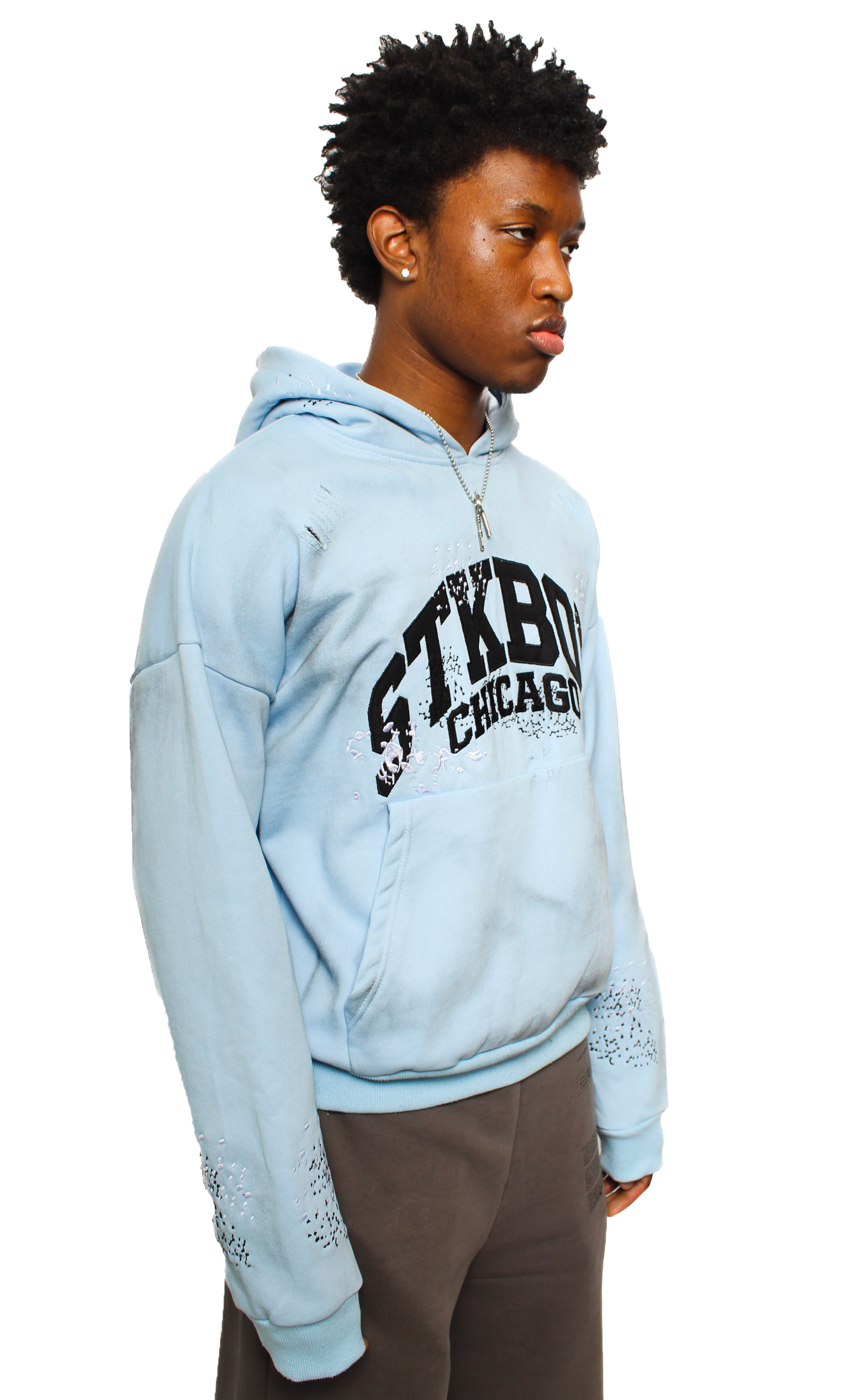 StockBoy Heavy Weight Glacier Blue Hoodie