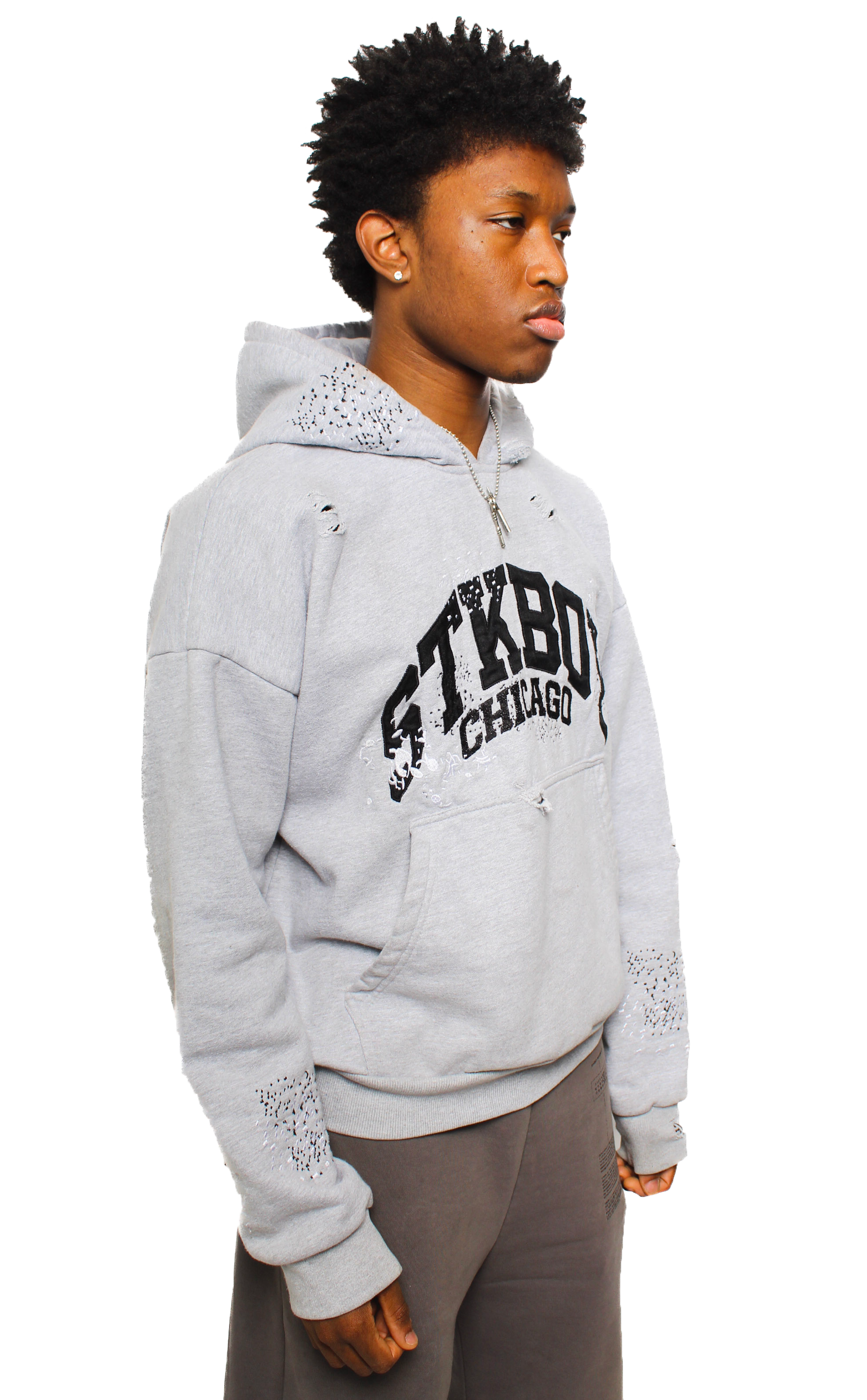 StockBoy Heavy Weight Grey Hoodie