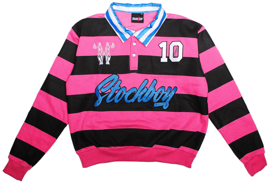 StockBoy Pink Striped Rugby