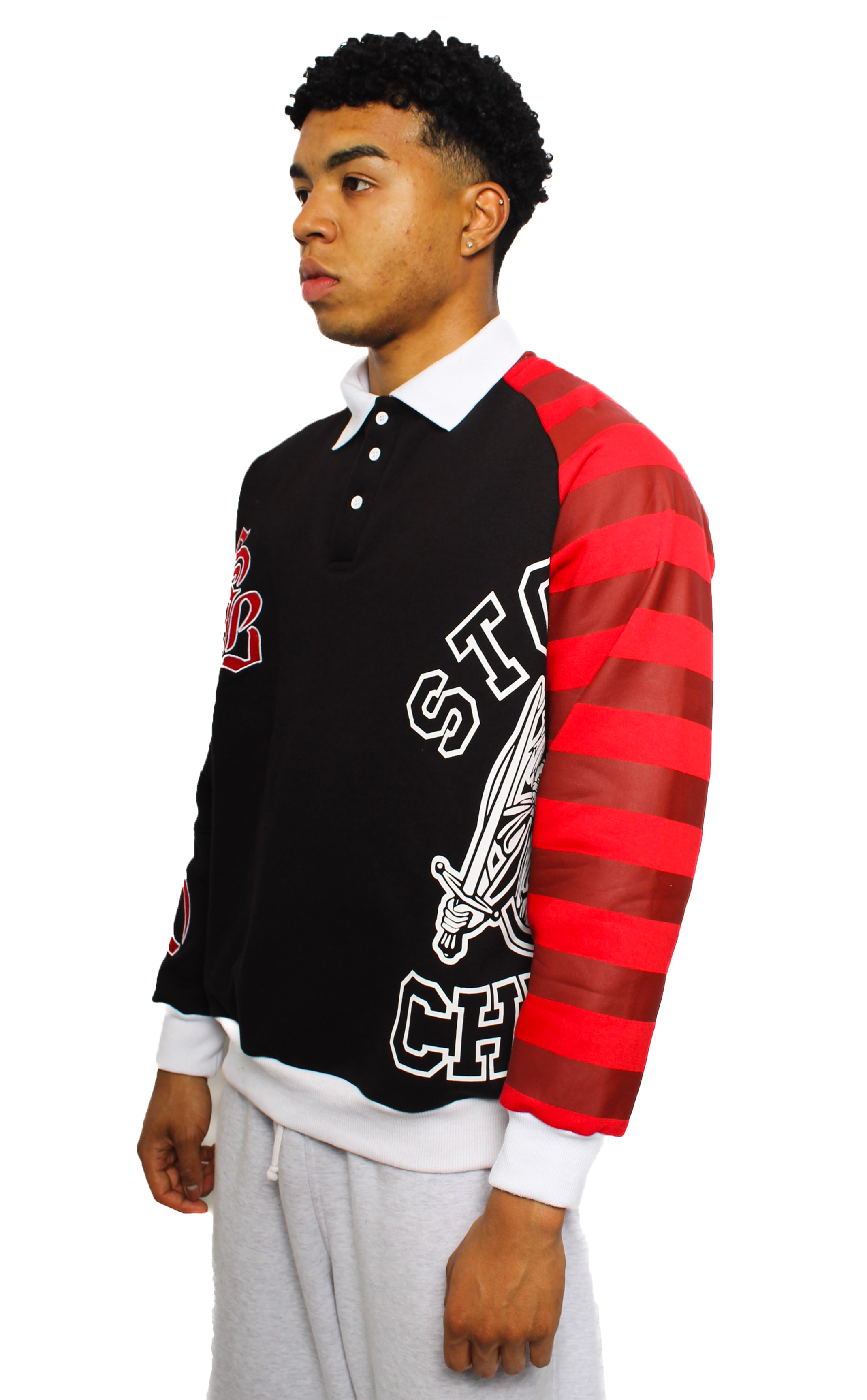 StockBoy Striped Polo (Black) Available September 27th
