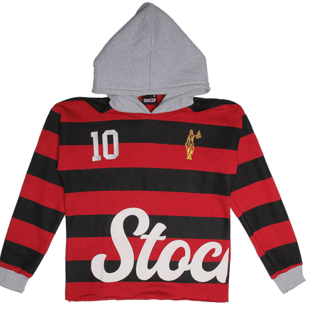 StockBoy Red Striped Hoodie