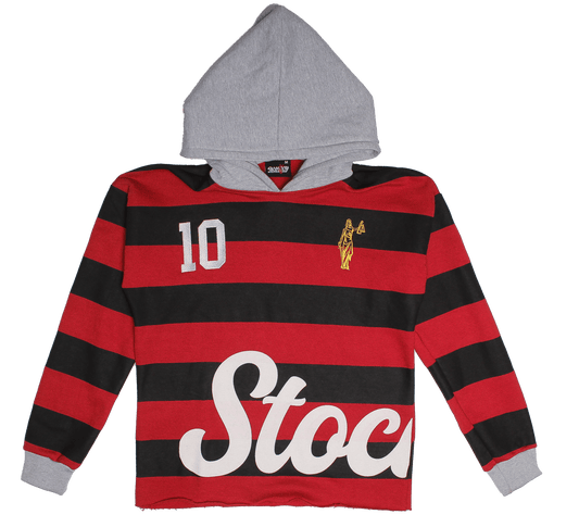 StockBoy Red Striped Hoodie