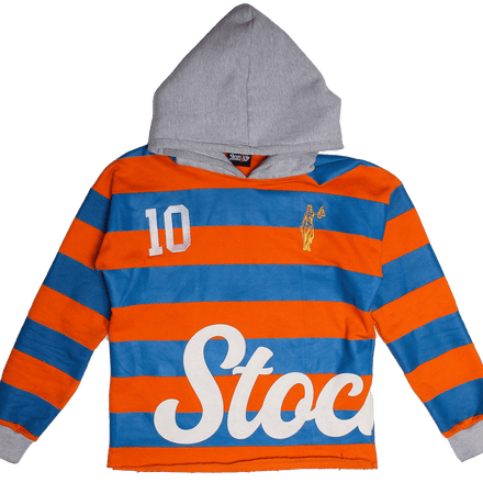 StockBoy Orange Striped Hoodie