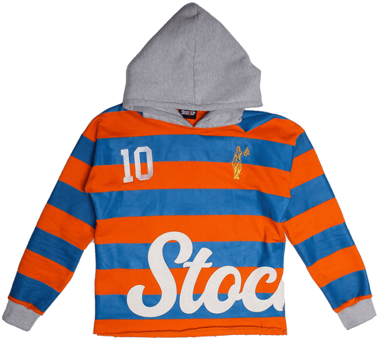 StockBoy Orange Striped Hoodie
