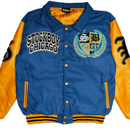 StockBoy Varsity Jacket Blue/Mustard