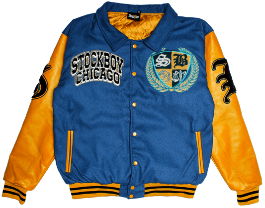 StockBoy Varsity Jacket Blue/Mustard