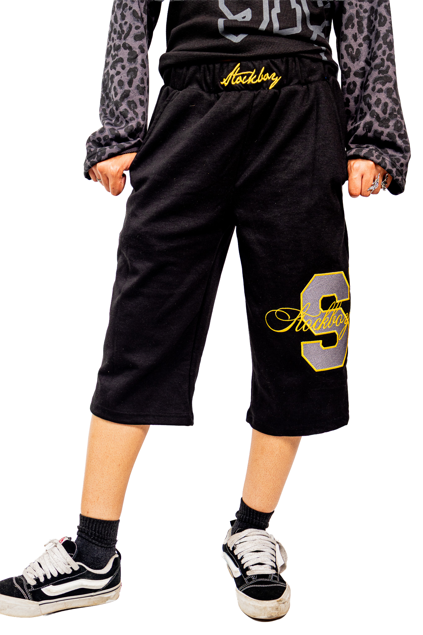 StockBoy Studios Sweatshorts (Black/Yellow) *Releasing June 27th*